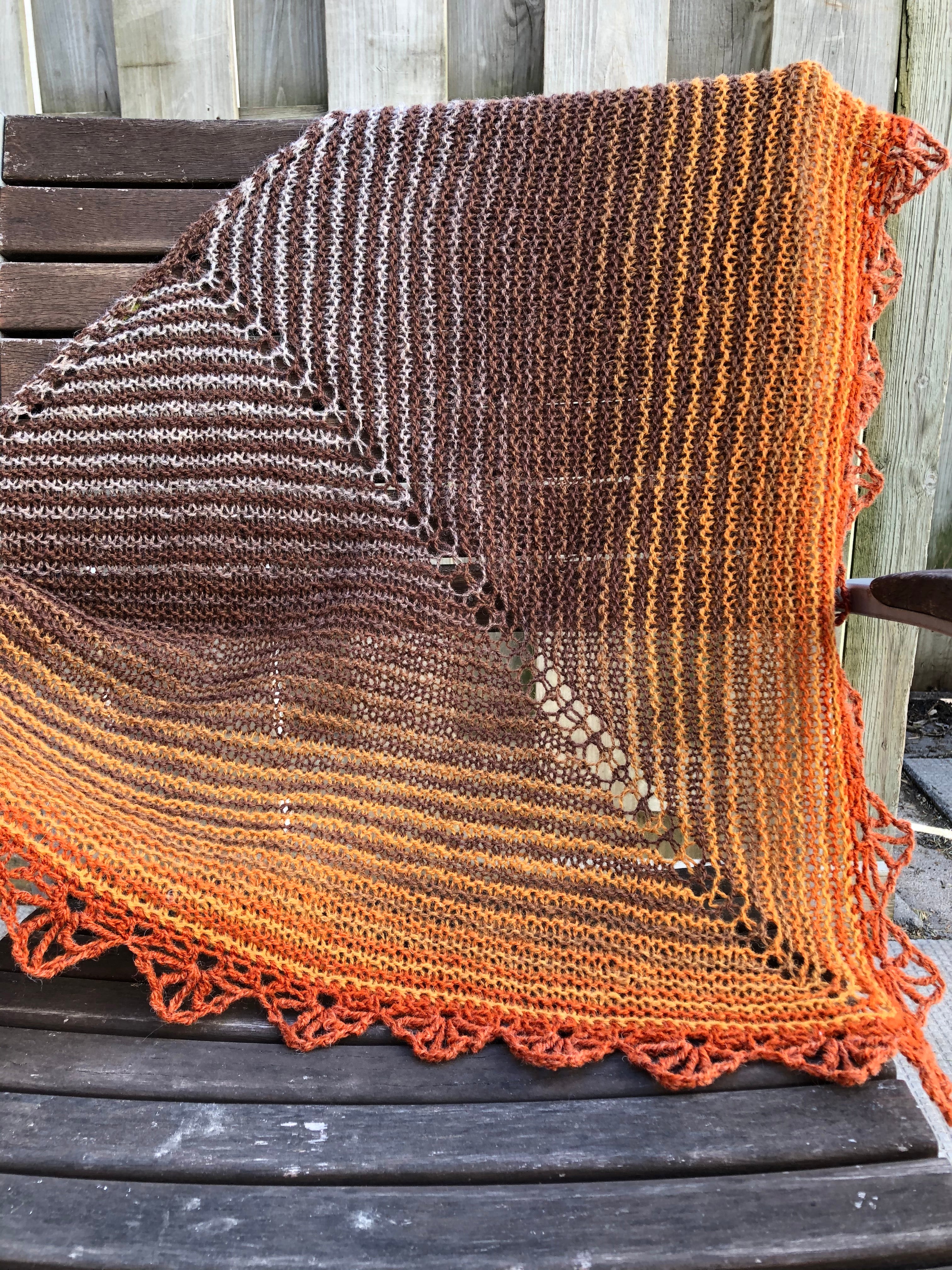 Autumn Riesling Ombre Shawl