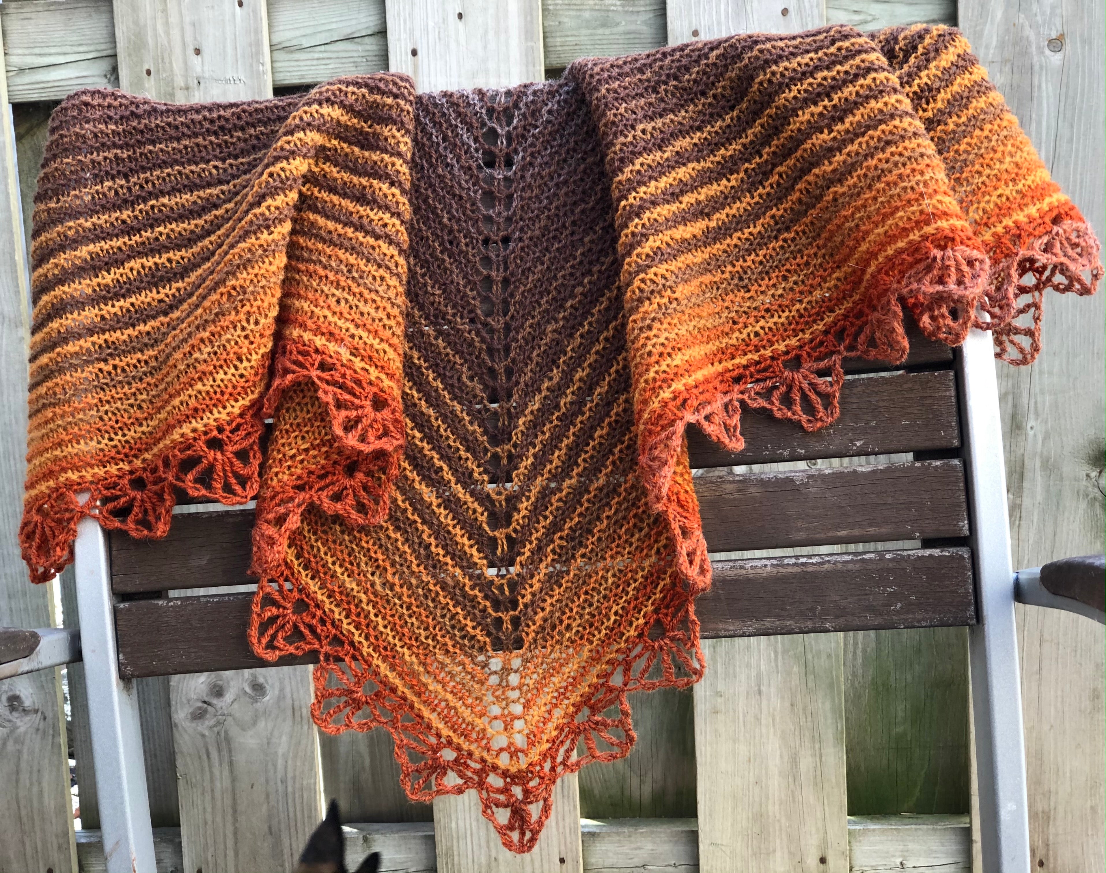 Autumn Riesling Ombre Shawl