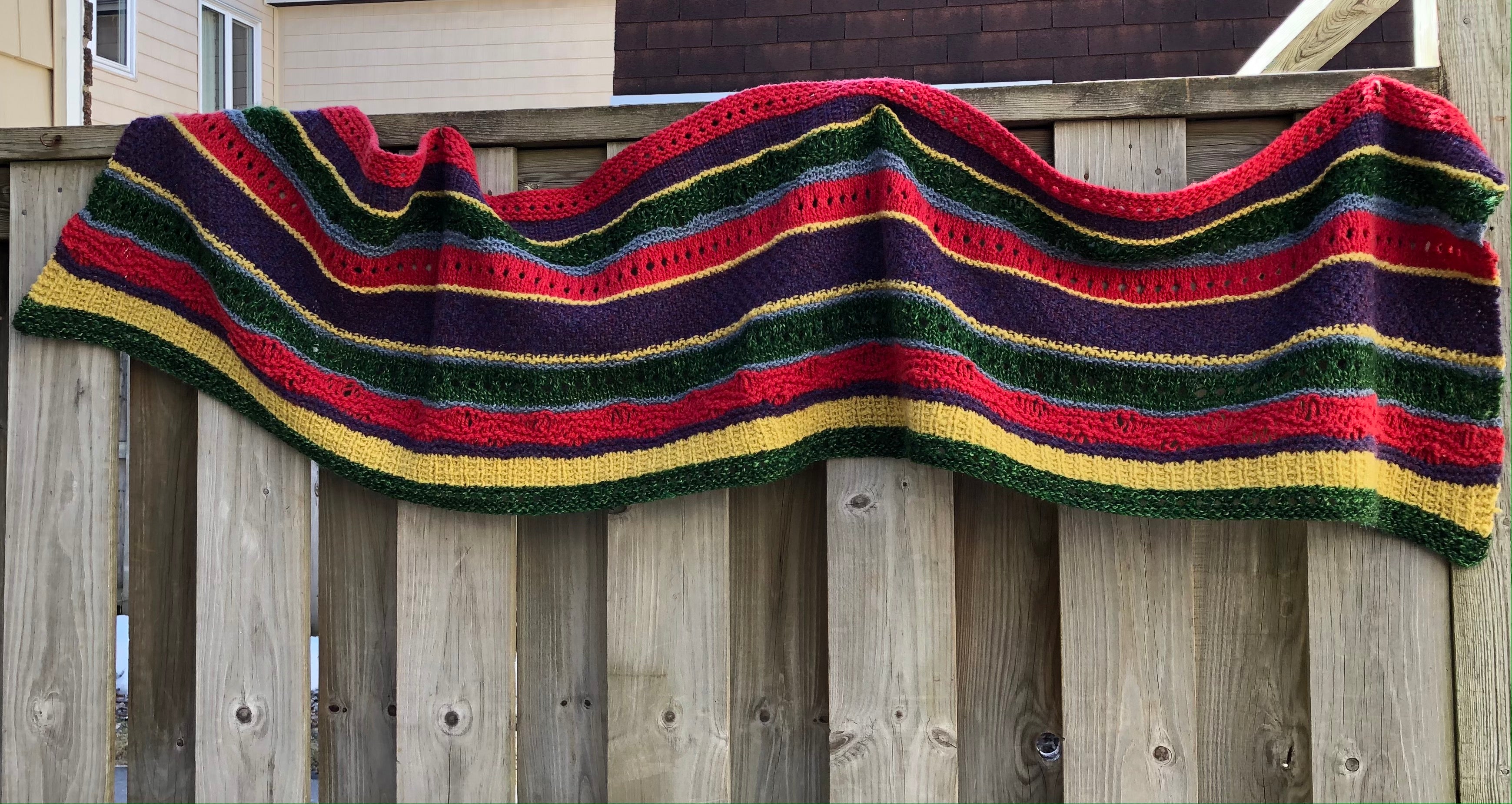 Crested Iris Shawl