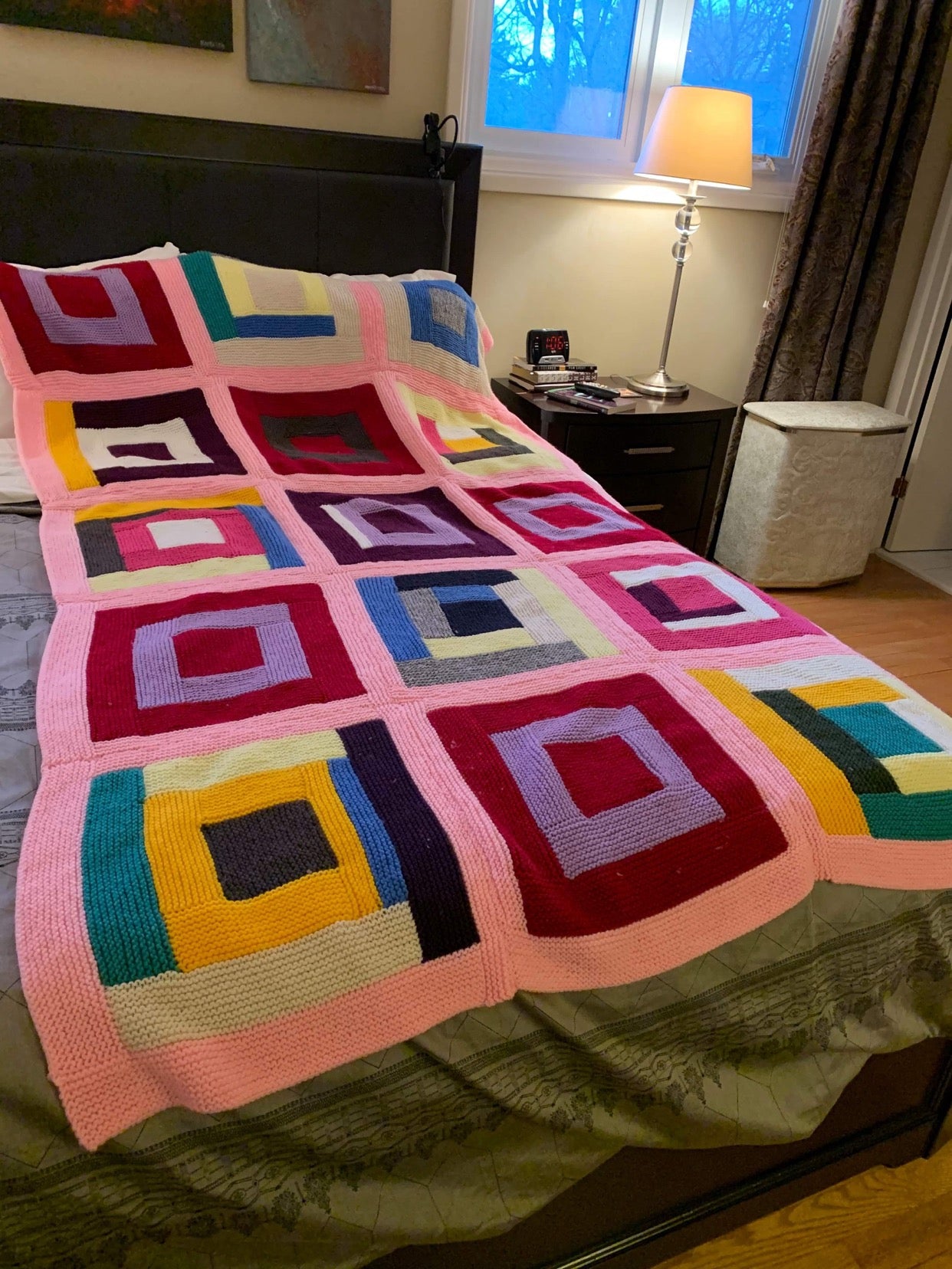 The Boo Blanket Log-Cabin Style Quilt