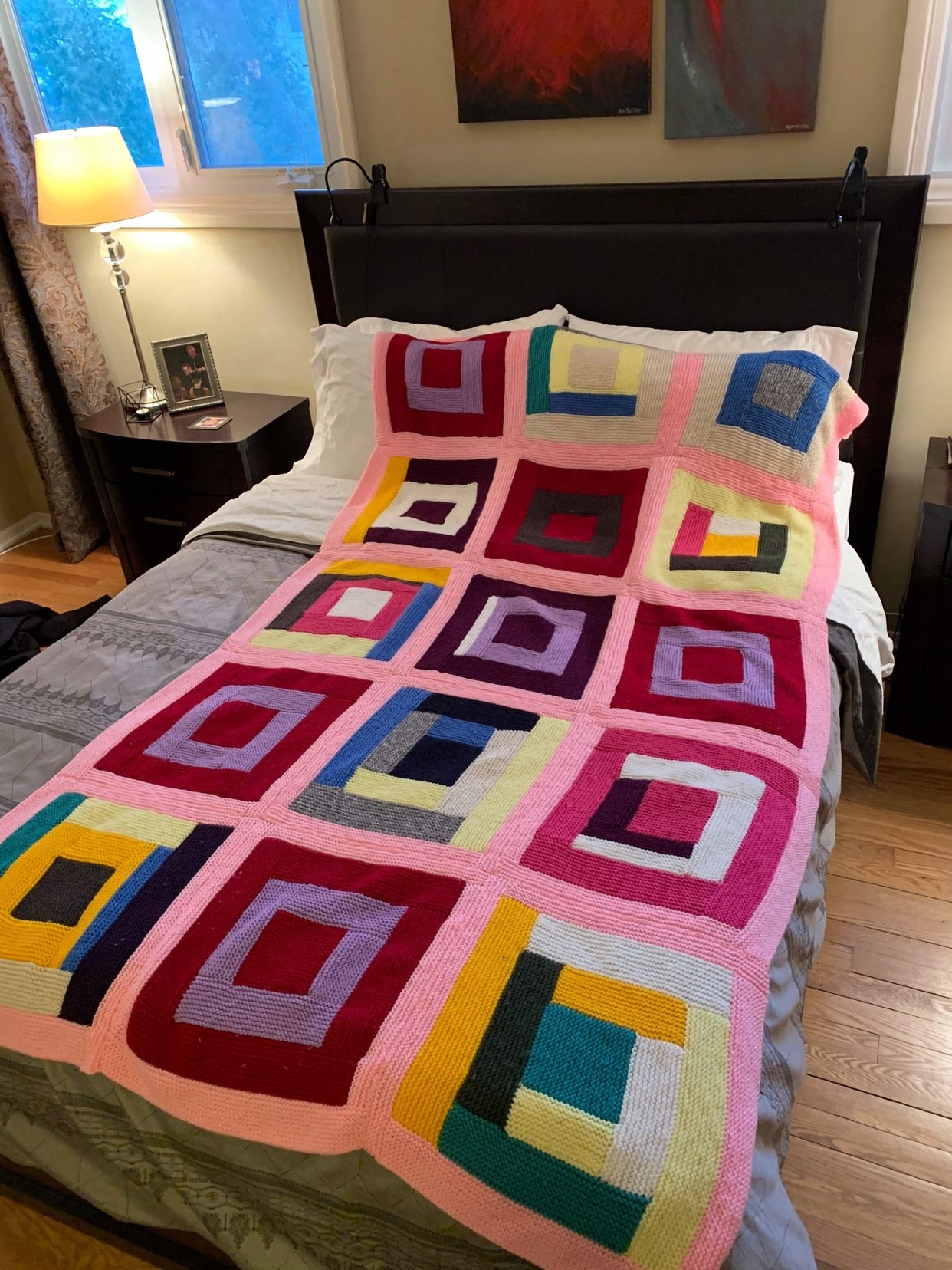 The Boo Blanket Log-Cabin Style Quilt